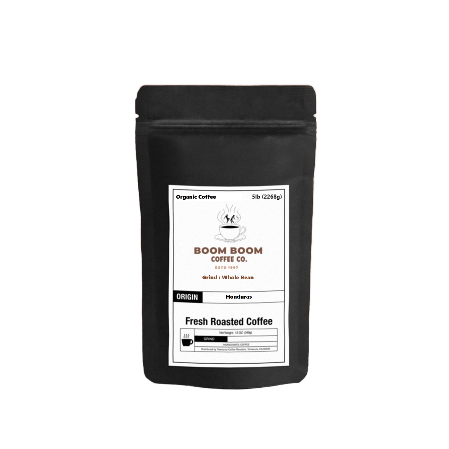 BOOM BOOM Honduras Medium-Dark Roasted Coffee,